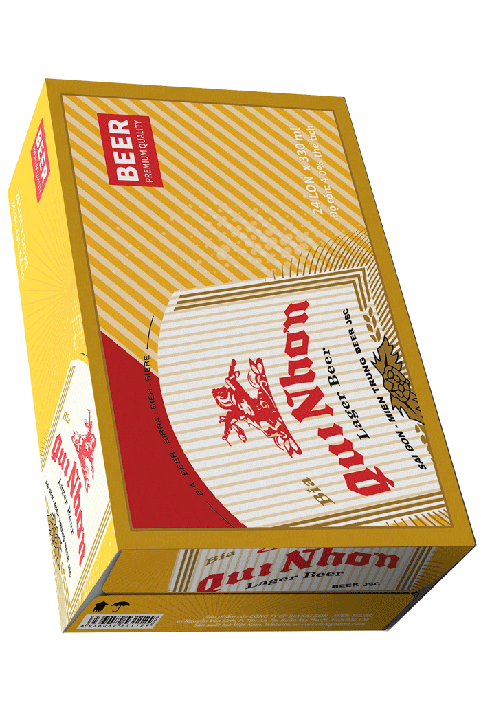 Bia Qui Nhơn Lager thùng 24 Lon (330ml standard)