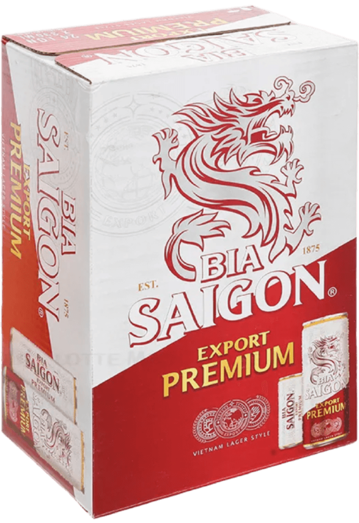Bia Sài Gòn Export 20 chai/két nhựa hoặc 24 lon/thùng lon nhôm
