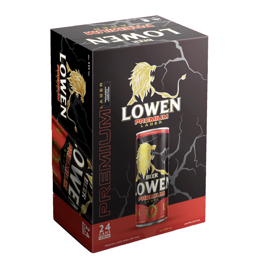 Thùng Lowen Premium Lager Thùng 24x330ml lon sleek