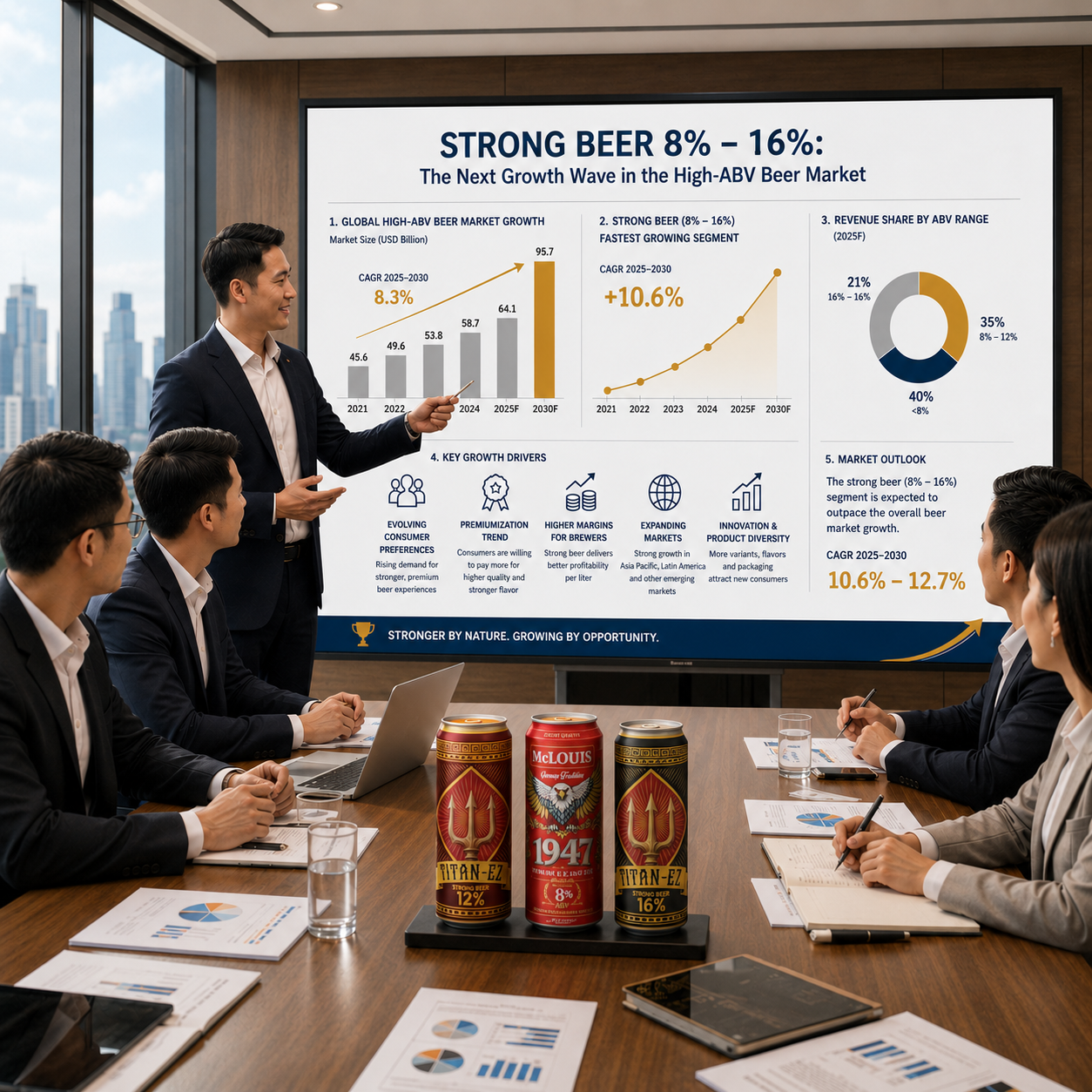 Strong Beer** with 8%–16% ABV: A New Growth Trend in the High-Strength Beer Market