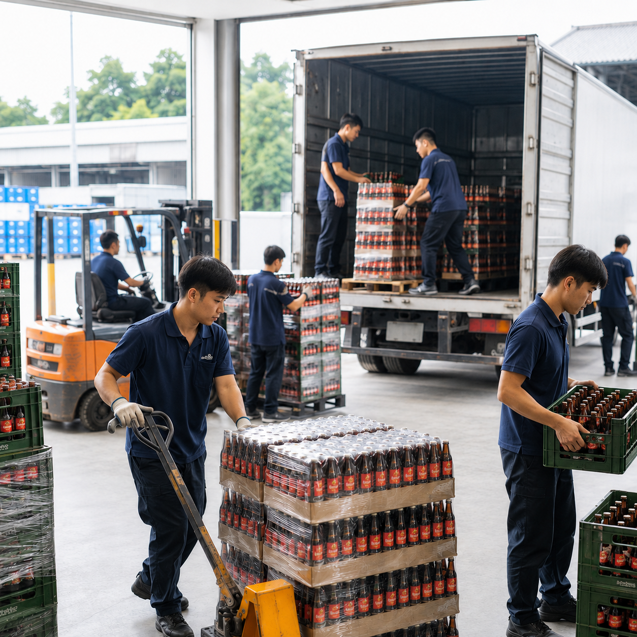 Logistics và phân phối bia trong mùa cao điểm