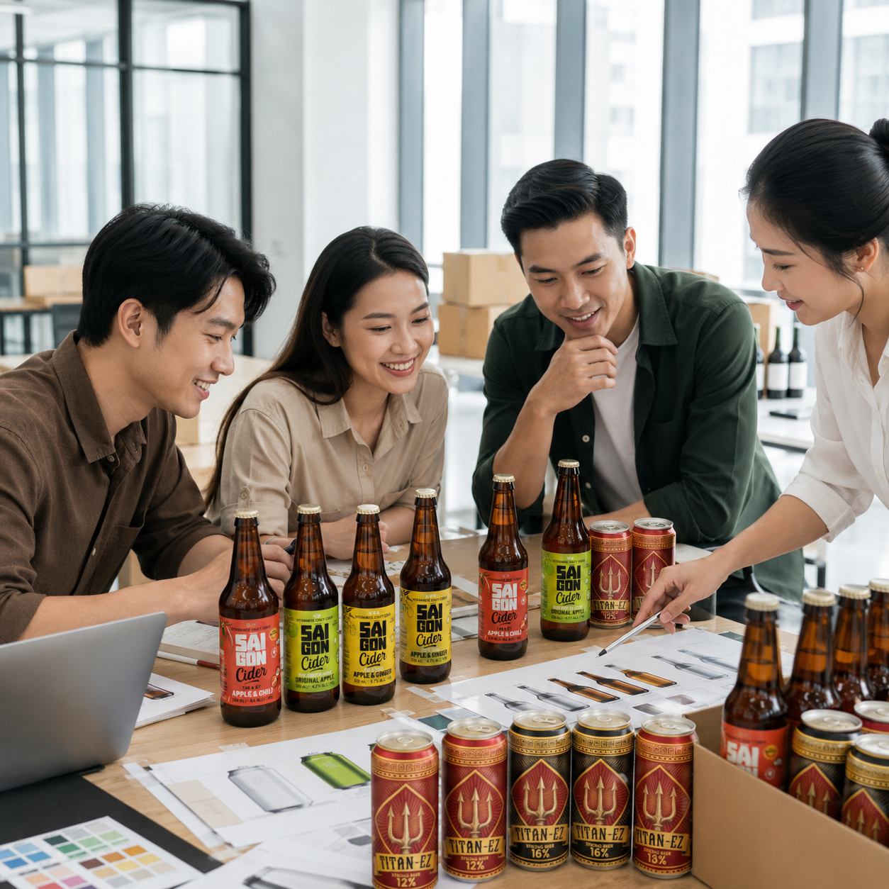 Xây dựng nhận diện thương hiệu bia riêng trong mùa cao điểm
